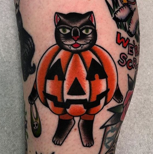 Halloween cat tattoos – Things&Ink
