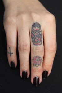 Russian Doll on finger