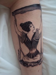 Victorian Corset Tattoo - Gwendolen 