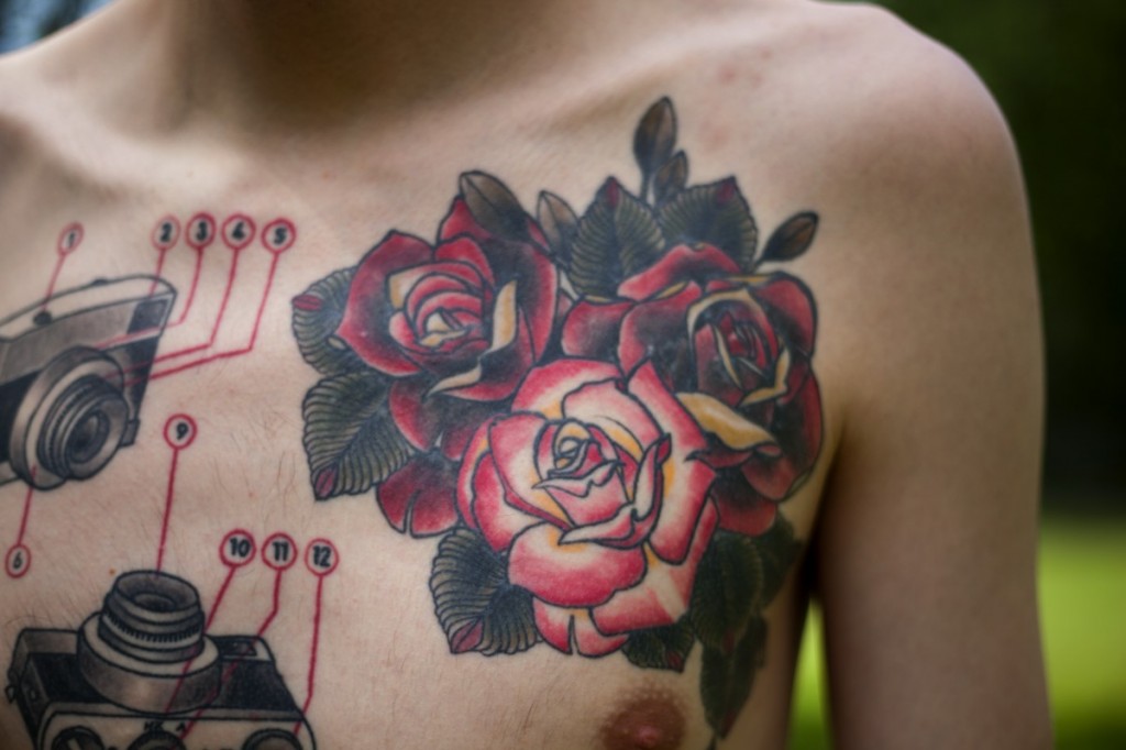 Rose tattoo by Steve Vinall