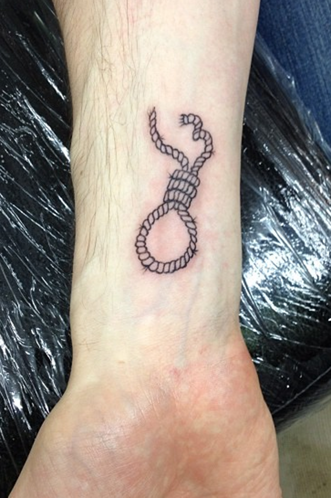 Friday 13 noose tattoo