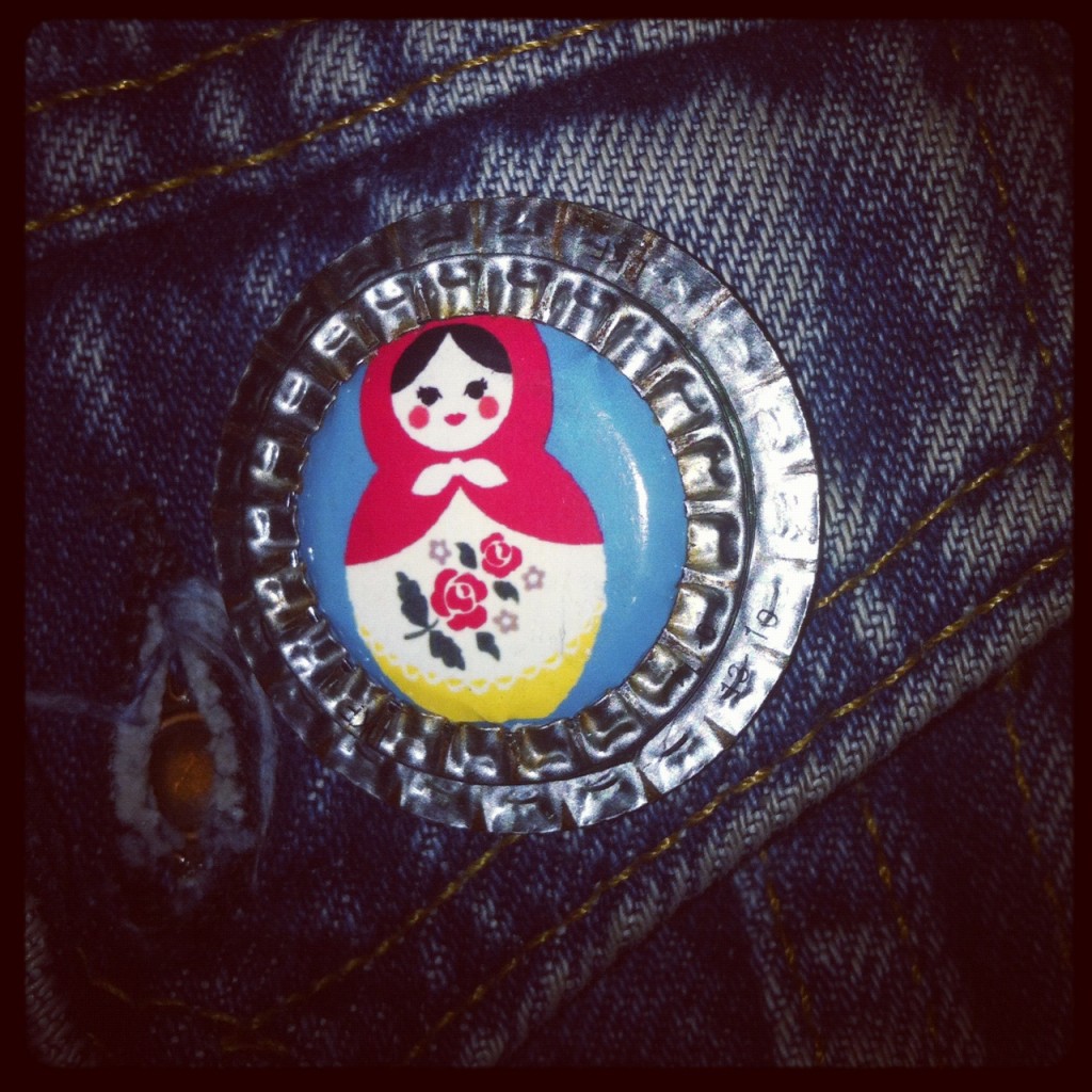 Russian doll badge