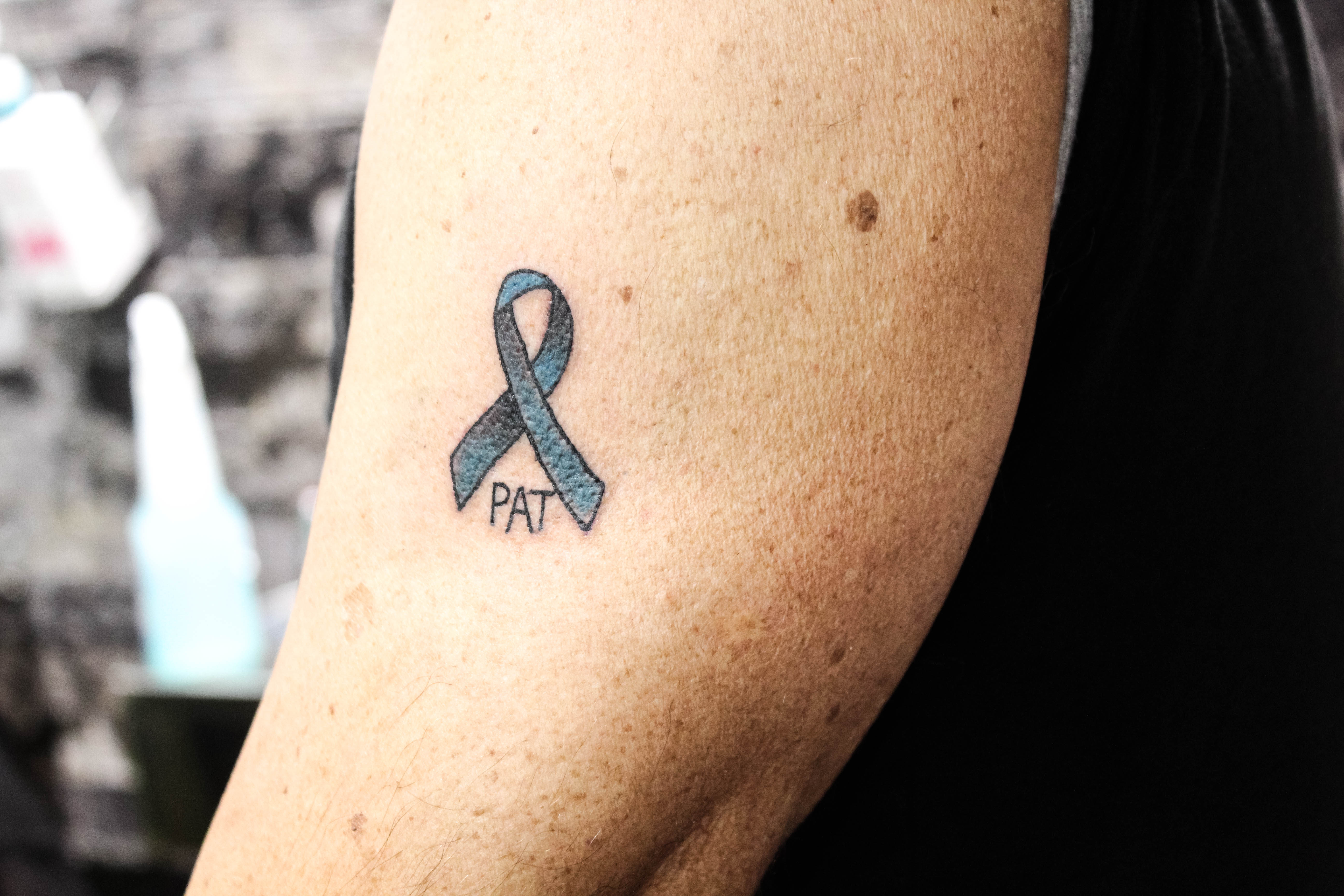 Purple Ribbon Tattoo – Tattoo for a week