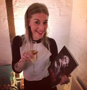 Editor Alice Snape with the now sold-out Horror Issue