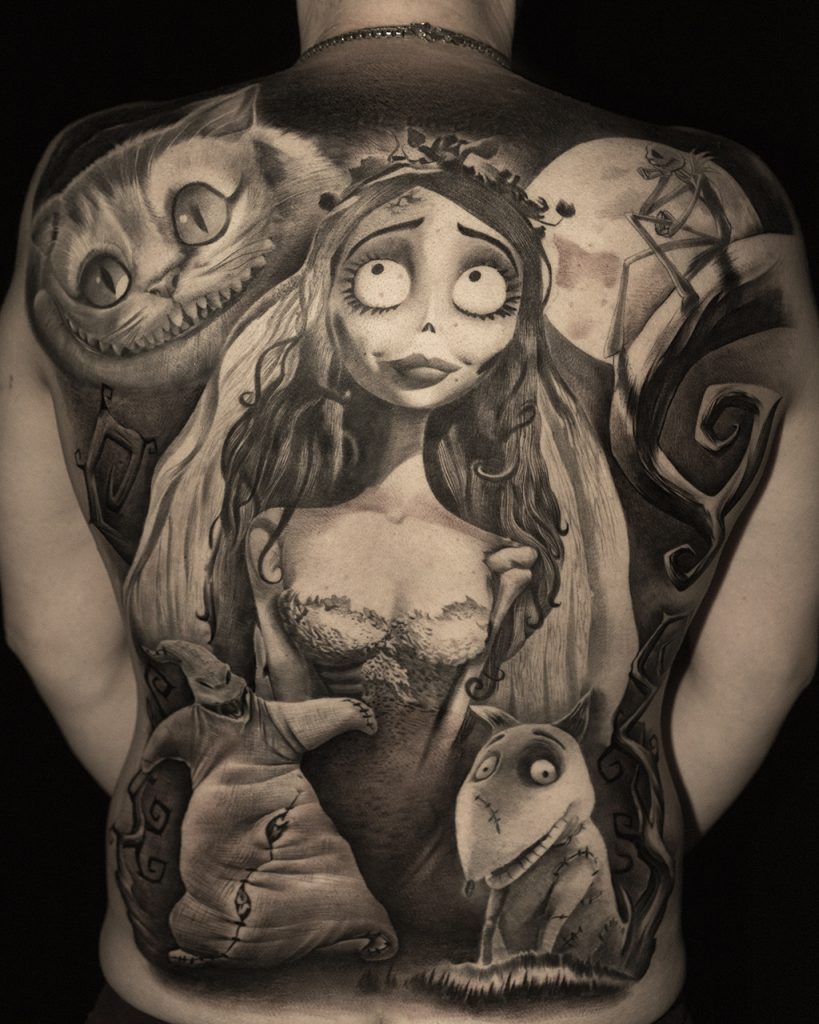 corpse bride tattoo