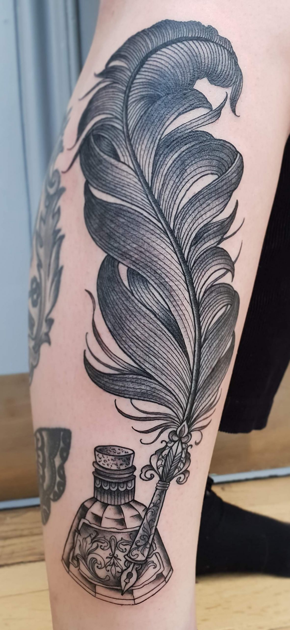 Feather Tattoo Design by paramajamas on DeviantArt