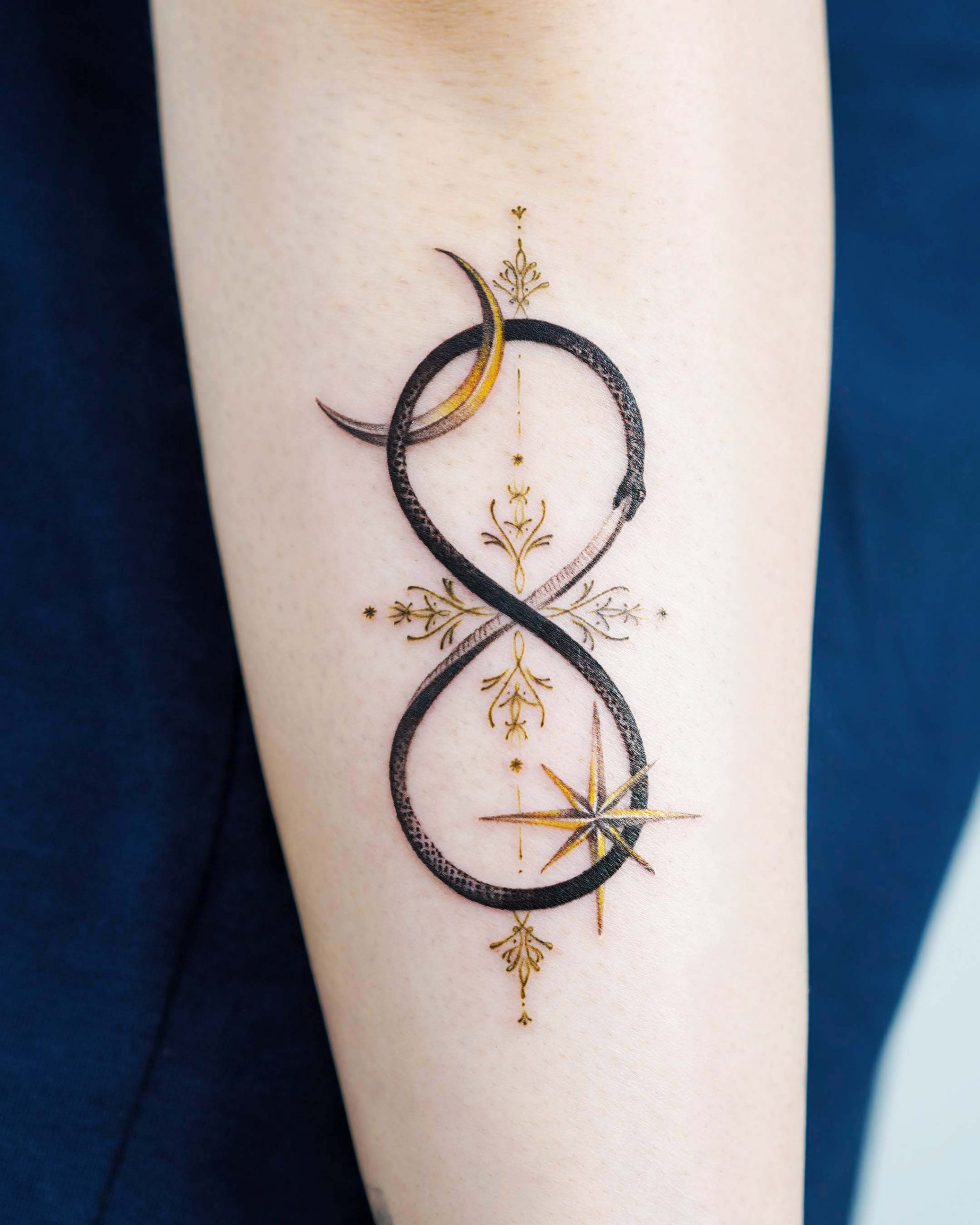 Infinity Hearts Temporary Tattoo - Etsy