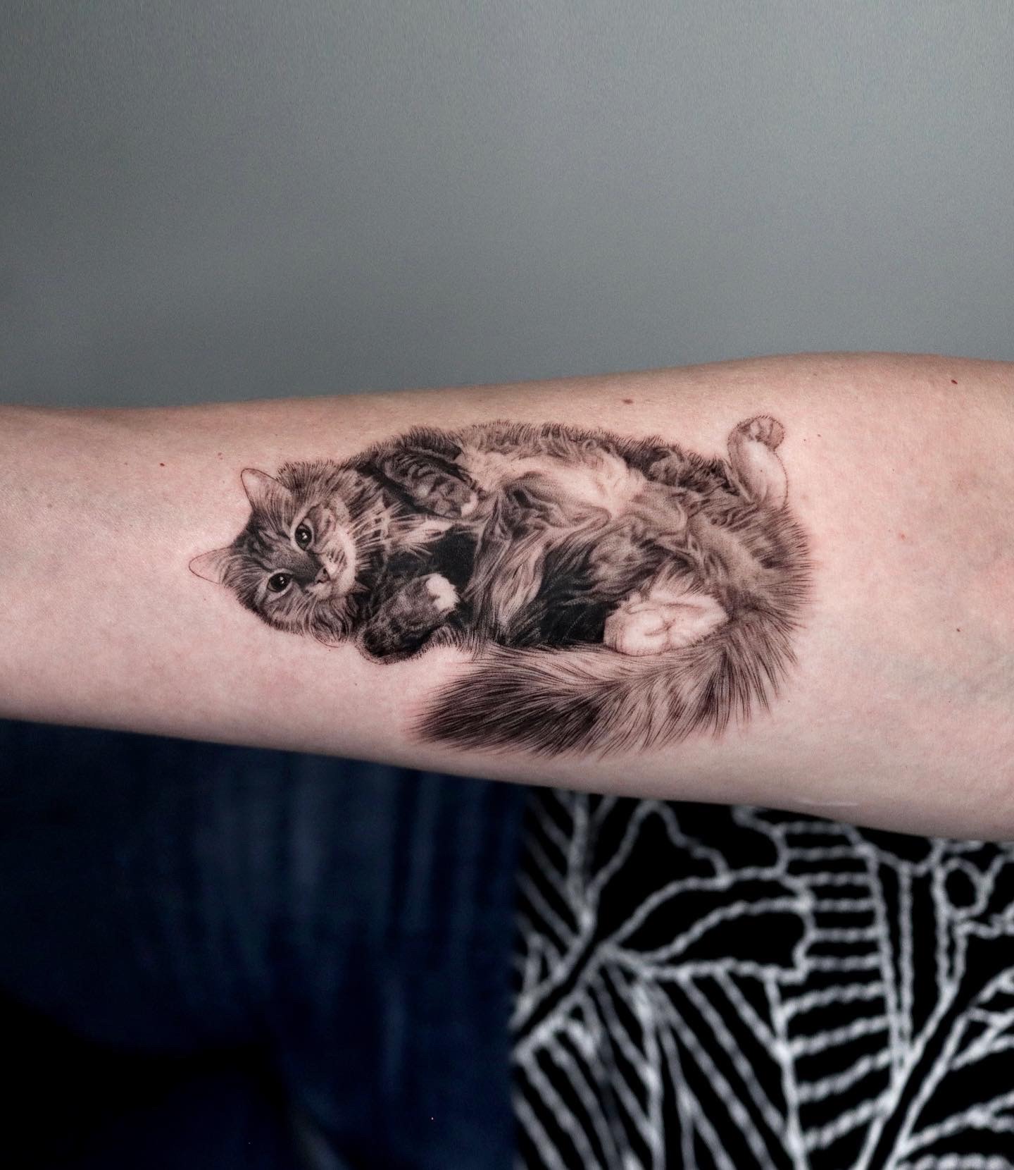 Share more than 82 fluffy cat tattoo latest - in.cdgdbentre
