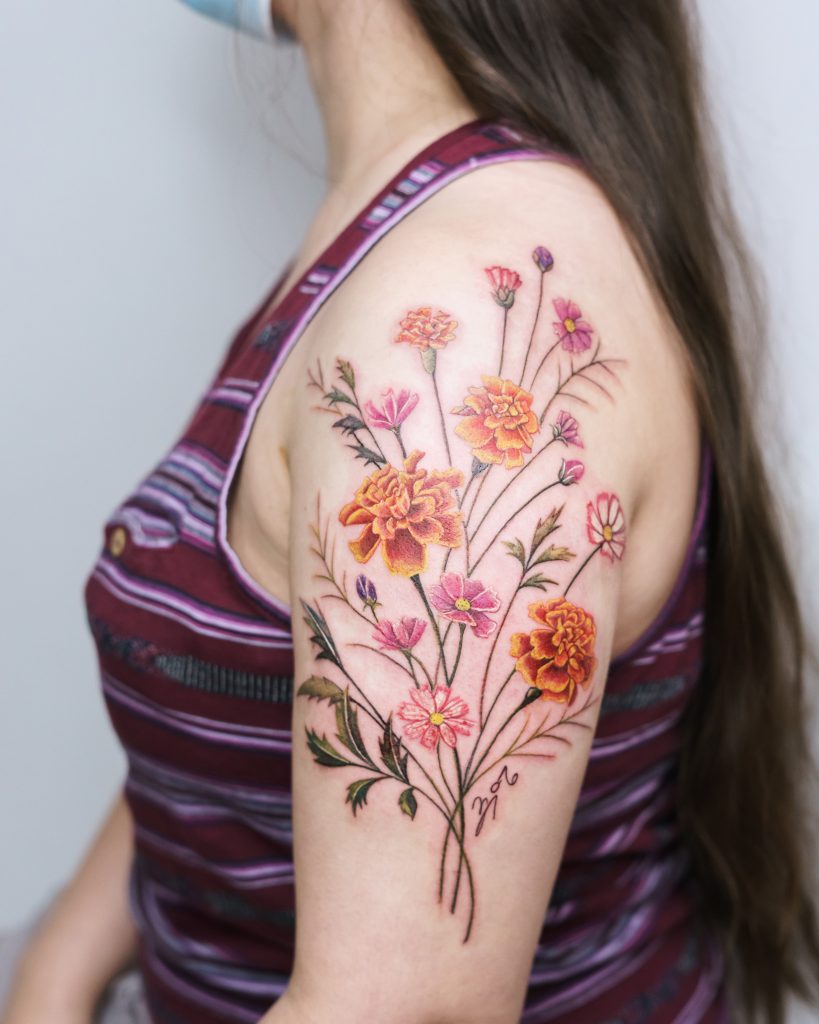 floral arm