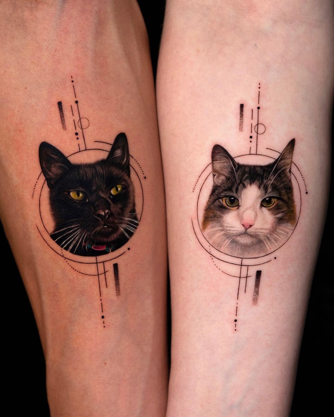 Custom Pet Tattoos – Char and Whiskers