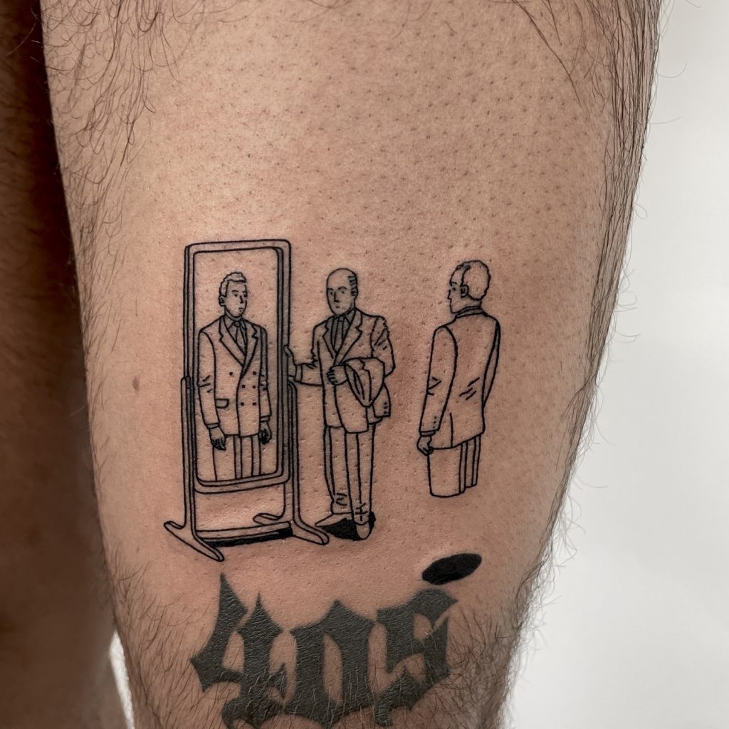 Black mirror tattoo