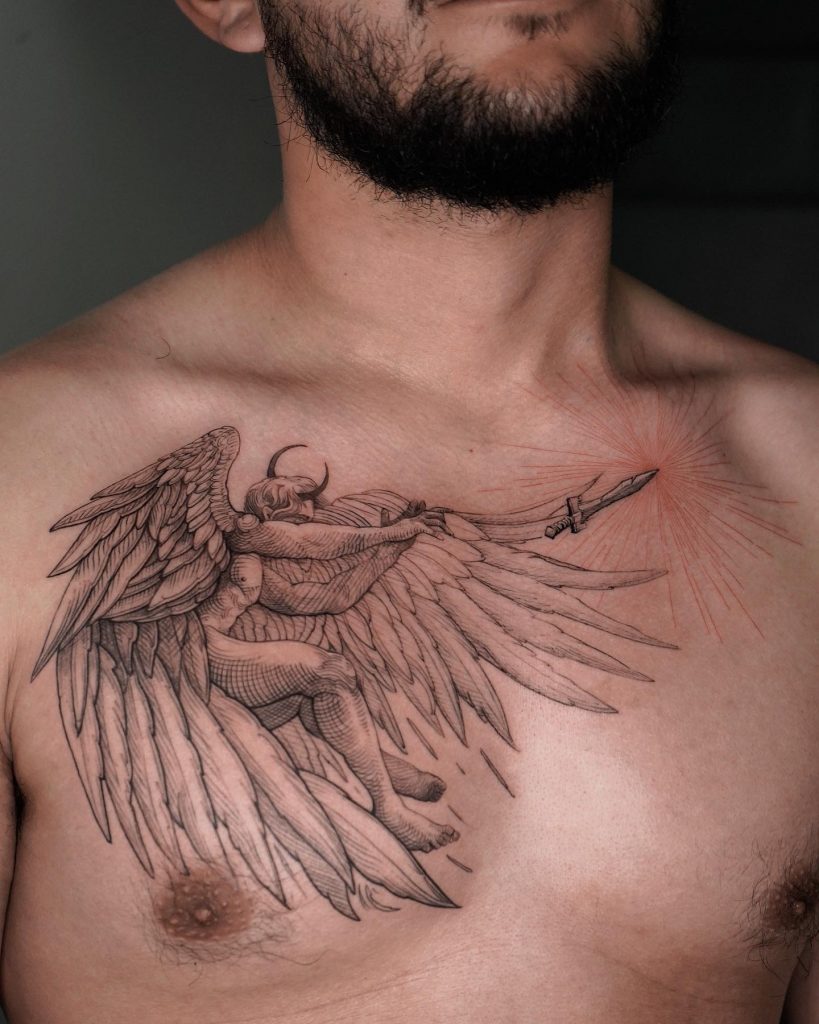 Angel tattoo