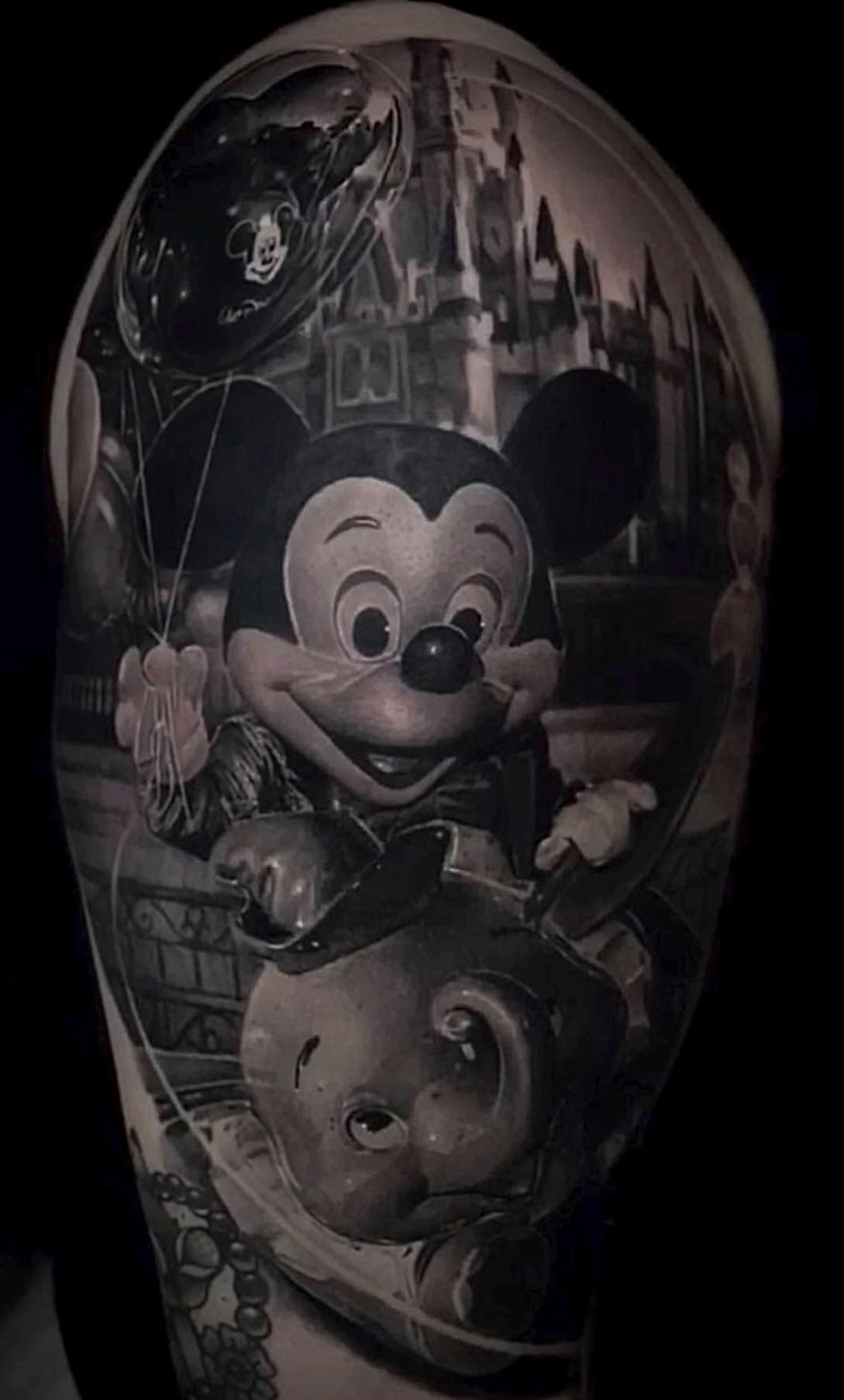 Disney sleeve tattoo - YouTube