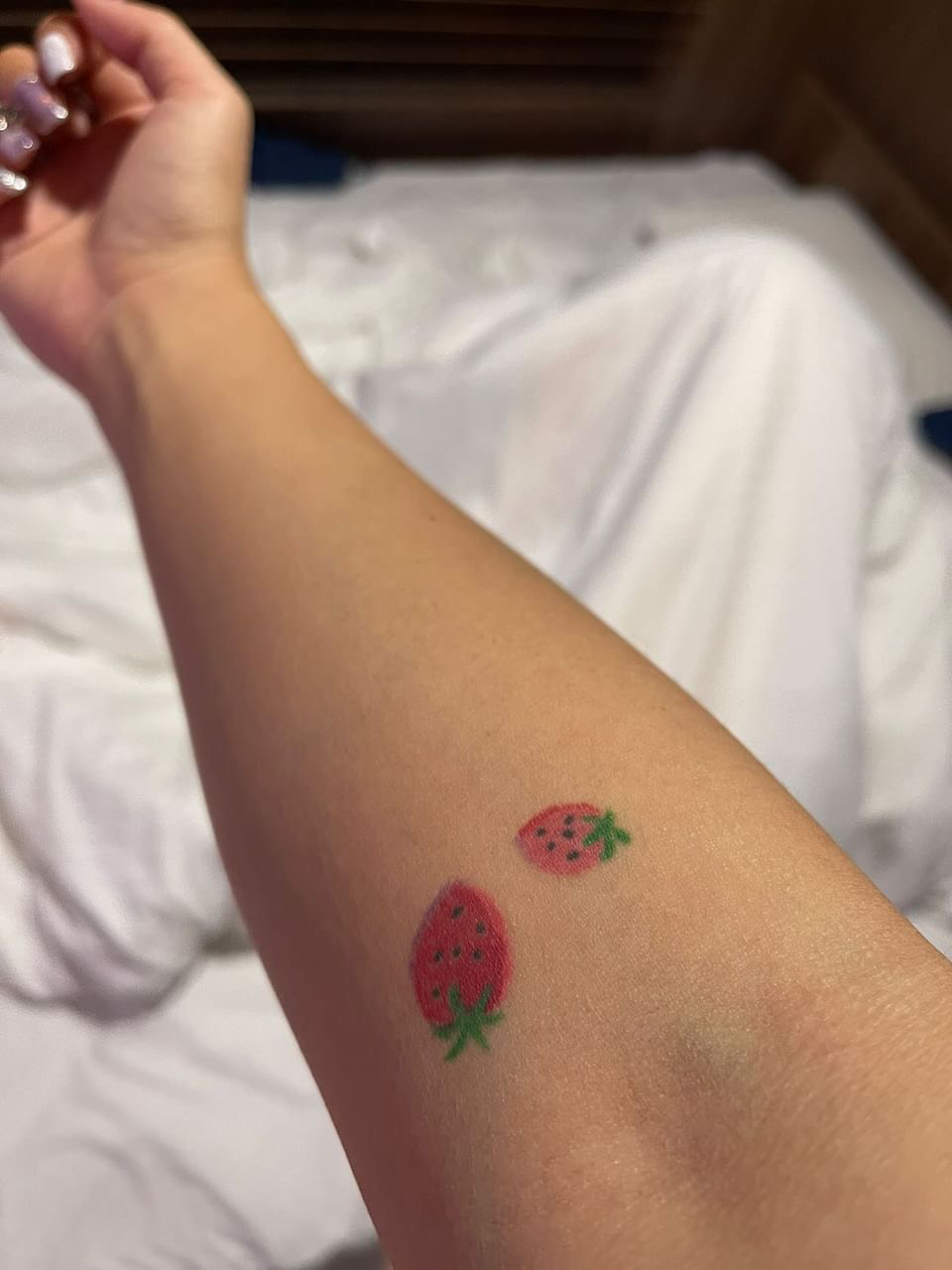 strawberry tattoo